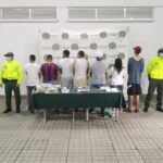 Cargamento de marihuana encaletado en contrapesa de maquina retro excavadora